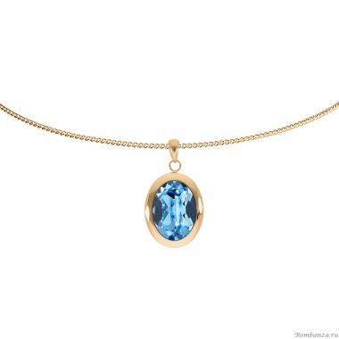 Колье Qudo, TIVOLA big G aquamarine, 404528.1 BL/G Колье Qudo, TIVOLA big G aquamarine, 404528.1 BL/G